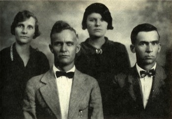  Mom Speer, Dad Speer, Pearl Calborn, Logan Claborn-1921 